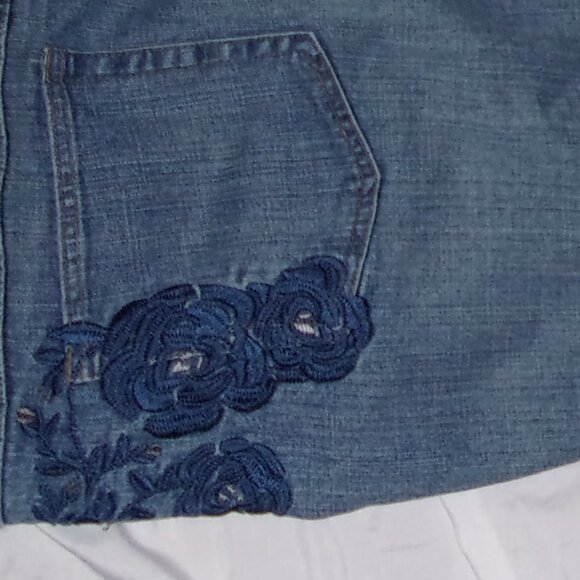 size 22w 22 w plus sized stretch bue jean twenty two denim pants womens - Picture 6 of 6